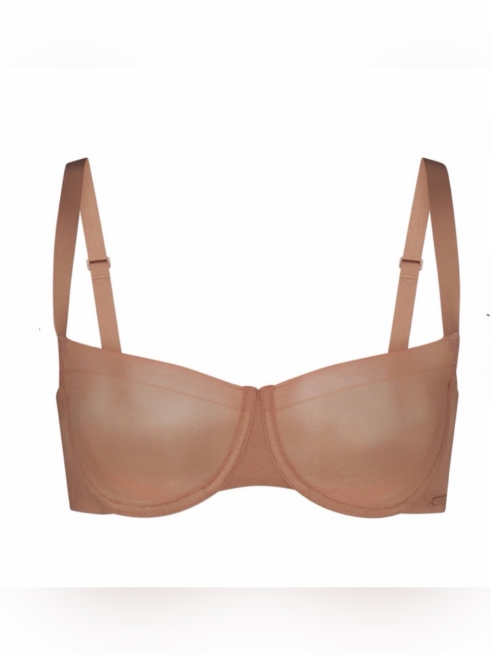 SKIMS No Show Molded Unlined Balconette Bra - Sienna